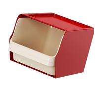 Iuhtrb Wall Mount Teabag Storage Box Large Capacity Drawer For Coffee And Snacks Sturdy PP Stackable Space Optimization Large Capacity Coffee Holder Desktop