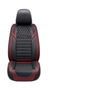 IUHYGUHGTFS Leather Car Seat Covers Full Set for Mitsubishi L200 2015-2025, Auto Seat Cushion Protectors Nonslip Waterproof Protectors Interior Accessories,B/Red