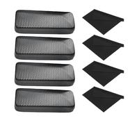 iuiiaii 4 Pcs Glasses Case Hard Shell with 4 Cleaning Cloths, Glasses Cases for Men, Durable Sunglasses Case Spectacle Cases Suitable for Men and Women Travel Study Work