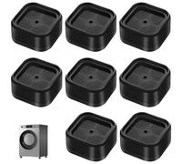 iuiiaii 8 Pcs Washing Machine Stand, Bed Risers Furniture Risers for Sofas Square Furniture Lift, Adjustable Universal Stacking Kit, Suitable for Sofas Tables Chairs Refrigerators
