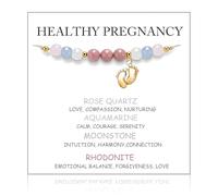 iuiiaii Mum to be Gifts, Pregnancy Gifts for Mum Expecting, New Mums Gift Fertility Bracelet with Cute Style for First Mother's Day Women Bracelets for Expecting Women and New Mums