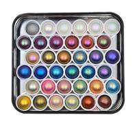 IUILE Handmade Watercolor Paints - Magical Drop Tiny Sampler Tin Set Vol. 4 (36 colors)