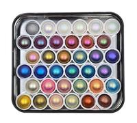 IUILE Handmade Watercolor Paints - Magical Drop Tiny Sampler Tin Set Vol. 4 (36 colors)