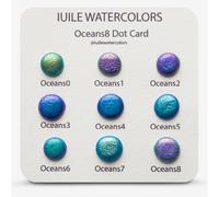 IUILE : Watercolour Paint : Chameleon Colorshift : Oceans 8 : Dot Card : 9 Colours