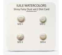 IUILE : Watercolour Paint : Iridescent Colorshift : Shiny Fairy Dust : Dot Card : 4 colours