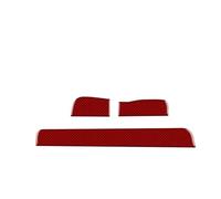 IUIOXCH Car Center Console Panel Strip Real Soft Carbon Fiber Trim Sticker Compatible for Mercedes Benz SLK R171 2004 2005 2006 2007 2008 2009 2010(Red RHD)