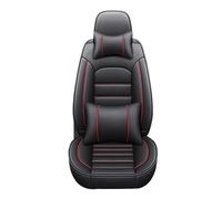 IUKMR Car Seat Cover For VW For Passat B5 B6 B7 B8 For Beetle For Variant Seat Cover Accessories Interior Details Protector Car Interior(B Black red 5seat)