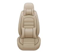 IUKMR Car Seat Cover For VW For Passat B5 B6 B7 B8 For Beetle For Variant Seat Cover Accessories Interior Details Protector Car Interior(B Beige 5seat)