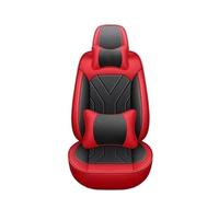 IUKMR Car Seat Cover For VW For Polo For Phideon For Touran For Teramont For Tharu For Golf For Lavida Seat Covers Interior Details Car Interior(B Black red 5 Seats)