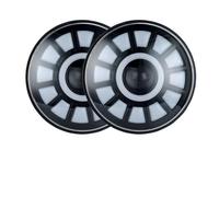 IUKMR For Suzuki For Samurai For Jimmy For Bandit 600 7 Inch LED Angel Eye Headlights DRL & Hi/Lo Beam Head Light(B black 60w)