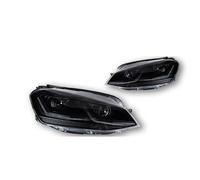 IUKMR For VW for Golf 7 LED Headlight 2013-2017 MK7 Headlights DRL Head Lamp Dynamic Signal Lens Automotive Headlight Assembly(Black All LED)