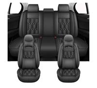 IUKMR Seat Covers For For Focus MK1 MK2 MK3 For Mondeo MK4 For Ranger For Fiesta PU Leather Universal Car Seat Covers(Black)