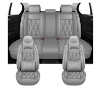 IUKMR Seat Covers For For Focus MK1 MK2 MK3 For Mondeo MK4 For Ranger For Fiesta PU Leather Universal Car Seat Covers(Grey)