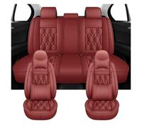 IUKMR Seat Covers For For Focus MK1 MK2 MK3 For Mondeo MK4 For Ranger For Fiesta PU Leather Universal Car Seat Covers(Red)