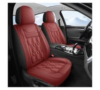 IUKMR Seat Covers For For Focus MK1 MK2 MK3 For Mondeo MK4 For Ranger For Fiesta PU Leather Universal Car Seat Covers(Front Seats-Red)