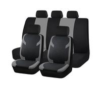 IUKMR Seat Covers Universal Seat Car Cover Black Diamond Fabric Lattice Accessories Interior Fit Most SUV Van Protector(Gray)