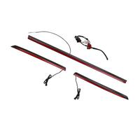 IUKMR Tail Light Assembly For Q7 2020-2022 LED Through Taillight Dynamic Flowing Light Rear Tail Lamp Bar Assembly Modified Three-section Style(Black)