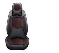 IUKMRT Car Seat Covers Universal For Fit For City For Jazz For Vezel For Civic For CRV For Accord 7 8 Auto Interior Accessories Anti-Slip PU Leather Universal(Luxury-Coffee)