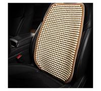 IUKMRT Car Seat Cushion Summer Cool Cushion Single Piece Of Wood Beads Summer Breathable Cushion Ventilation Cold Four Seasons Availabl Car Seat Cover Set(Beige 1 piece F)