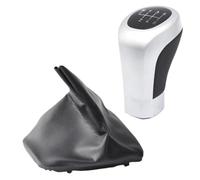 IUKMRT for BMW 3 Series E90 E91 E92 E93 2005-2012 Left Dtriver Gear Shift Knob Shifter Lever Stick Gaiter Boot Cover Cars Accessories Car Gear Shift Knob(6 Speed 2pcs)