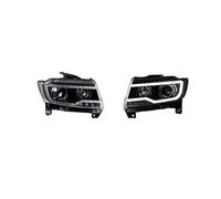 IUKMRT Headlights Assembly For JEEP For Compass 2012 2013 2014 2015 2016 Headlights With DRL H/L Projector Lens Front Bumper LED Head Lights Car Headlights Front Light Assembly(A)