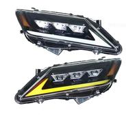 IUKMRT Headlights Assembly For Toyota For Camry 2012 2013 2014 DRL Headlights LED Headlight Assembly Start Up Blue Amber Turn Signal Head Lamp Car Front Lights Front Light Assembly