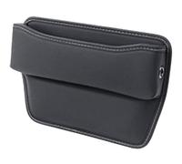 IUKTHHJOR Car Seat Gap Storage Box For Jaguar XE 2014-2024, Generic PU Leather Console Side Pocket Organizer Front Seats-Gap Organiser Accessories,C/Black