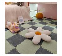IULGFSC Fluffy Plush Foam Puzzle Rug， 5PC Square Interlocking Fluffy Carpet Tiles(Green+gray)