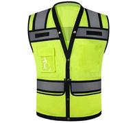IULGFSC High-visibility vest， Reflex Grid High Visibility Work Clothes(L)