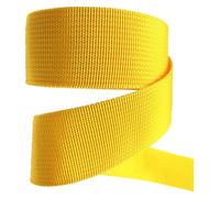 IULGFSC Nylon Webbing， Webbing Strap - Heavyweight Polypropylene 9.1 m/lot(Yellow,38MM)