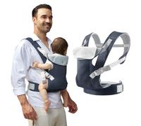 IULONEE Baby Carriers from Newborn with Detachable Bibs Ergonomic Portable Baby Front & Back Backpack Carry Adjustable Toddlers Carrier for Newborn Navy Blue
