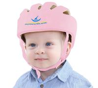 IULONEE Baby Helmet Infant Safety Helmet Head Protector for Crawl Walk Pink