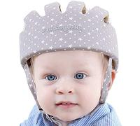 IULONEE Helmets for Toddler, Baby Helmet Toddler Protective Hat Adjustable Baby Head Protector for Infant Walking Crawling Snow Grey