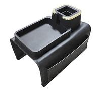 IULONEE Large Capacity Sofa Armrest Tray Anti-Slip Sofa Cup Holder Portable Couch Drink Holder Arm Table Anti-Spill Sofa Arm Tray Silicone Couch Tray with Cup Holder for Couch Arm Recliner (Black)