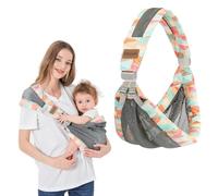 IULONEE Portable Breathable Baby Sling 3D Mesh Fabric Wrap Baby Carrier Adjustable Sling Easy Toddler Carrier Comfortable Baby Wrap Carrier Baby Carrier Wrap for Newborn Up to 3-36 Months (Colorful)