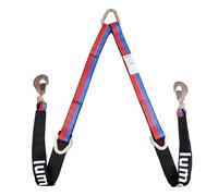 Iumcin V Bridle Tow Strap with Hooks,Heavy Duty Vehicle Recovery Strap for Towing and Traction，Sleeve，D Ring Middle，for UTV ATV Truck Car Tractor SUV (2''×4')