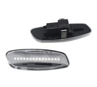 IUNBTFG Dynamic Side Light Car Dynamic Scroll Turn Signal Light Rear Mirror Indicator Sequential Indicator Compatible With C&itroen For C3 2010-2016(White)