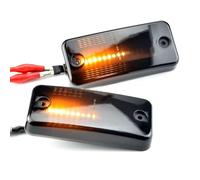 IUNBTFG Dynamic Side Light Car Dynamic Scroll Turn Signal Light Rear Mirror Indicator Sequential Indicator Compatible With Peugeot For Boxer OEM 41200664(Black)