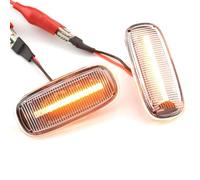 IUNBTFG Dynamic Side Light Dynamic Scroll Turn Signal Light Rear Mirror Indicator Sequential Compatible With A3 For S3 2000 2001 2002 2003 OEM 8N0949127A(White)