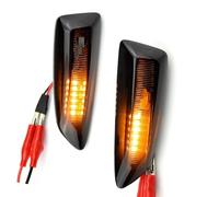 IUNBTFG Dynamic Side Light Sequential Blinker Lamp Dynamic Side Marker Turn Signal Light Compatible With Opel For Astra J 2009-2015 For Crossland X 2017-2019(Black)