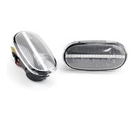 IUNBTFG Dynamic Side Light Turn Signal Indicator Lamp Car Side Rearview Mirror Steering Light Compatible With Mitsubishi For Galant 1998-2005 OEM 1132-215(White)