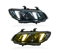 IUNBTFG Front Headlights Assembly Compatible With 3 Series For M3 E92 E93 2010 2011 2012 2013 Headlights Assembly Modified Fang Style Yellow And White Two-Color Front Lamp Accessories
