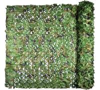 iunio Camouflage Netting, Camo Netting Camouflage Net Bulk Roll Army Camouflage Netting Lightweight Camo Net for Decorations, Hunting, Camping, Shooting, Car Cover, Sunshade(Woodland 1.5Mx6M)