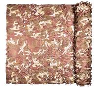 iunio Camouflage Netting, Camo Netting Camouflage Net Bulk Roll Army Camouflage Netting Lightweight Camo Net for Decorations, Hunting, Camping, Shooting, Car Cover, Sunshade(Desert 1.5Mx2M)