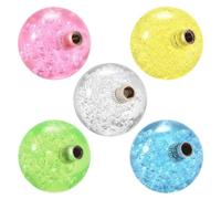 IUnIQ 5 Pcs Joystick Ball Top Handle 35mm 5 Colors Round Topball Handle Crystal Rocker Ball Joystick Replacement Arcade Game DIY Kit