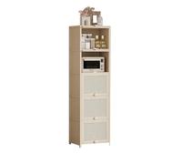 IUokLU Accent Cabinet Five-tier Kitchen Sideboard with Integrated Storage for Coffee Tea and Other Beverages Mounted on the Wall Buffet Cabinet