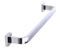 IUokLU Bathroom towel holder Wall Mounted Single Towel Rail, Square Towel Bar, SUS304 Stainless Steel Large Size Towel Rack, for Bathroom Hardware and Kitchen, 50cm-100cm, Silver Octopus feet(100cm)
