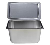IUokLU Built in Countertop Trash Can,Flap Lid Bin,Embedded Type Bin Kitchen Stainless Steel Bio-Waste Hidden Wastebasket Hygienic Garbage