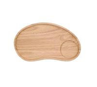 IUokLU Fruit Basket Modern Tea Tray Candy Plate Kitchen Solid Wood Creative Storage Irregular Dried Cashew Afternoon Coffee Cup Snack Breakfast Serving Platter (D)