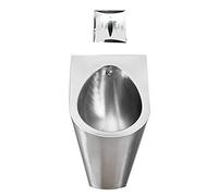 IUokLU Household Items Wall-Mounted Urinal Stainless Steel Men's Urinal Non-Contact Flushing Urinal Strong and Anti-Clogging Sensing Water Out Easy to Clean (Package D)